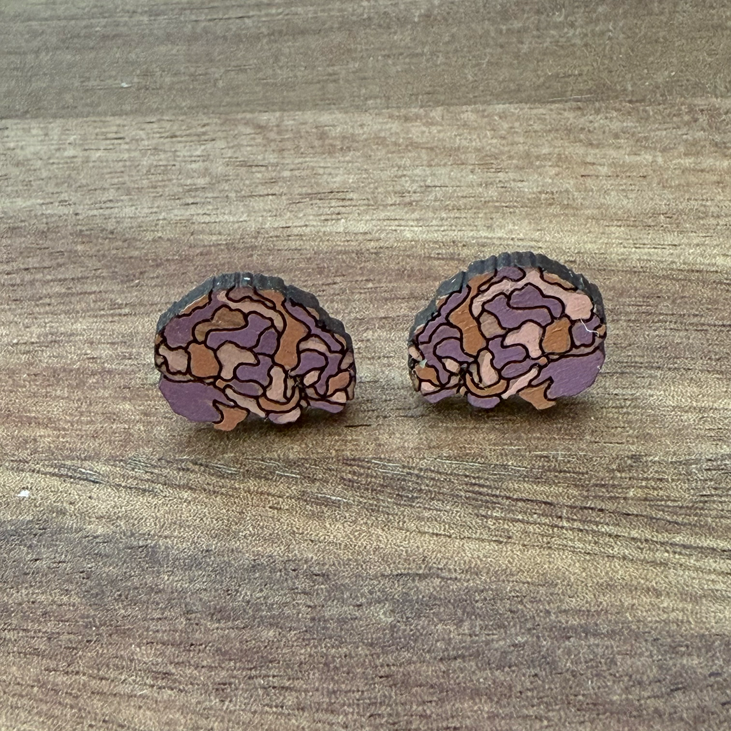 Brain Stud Earrings