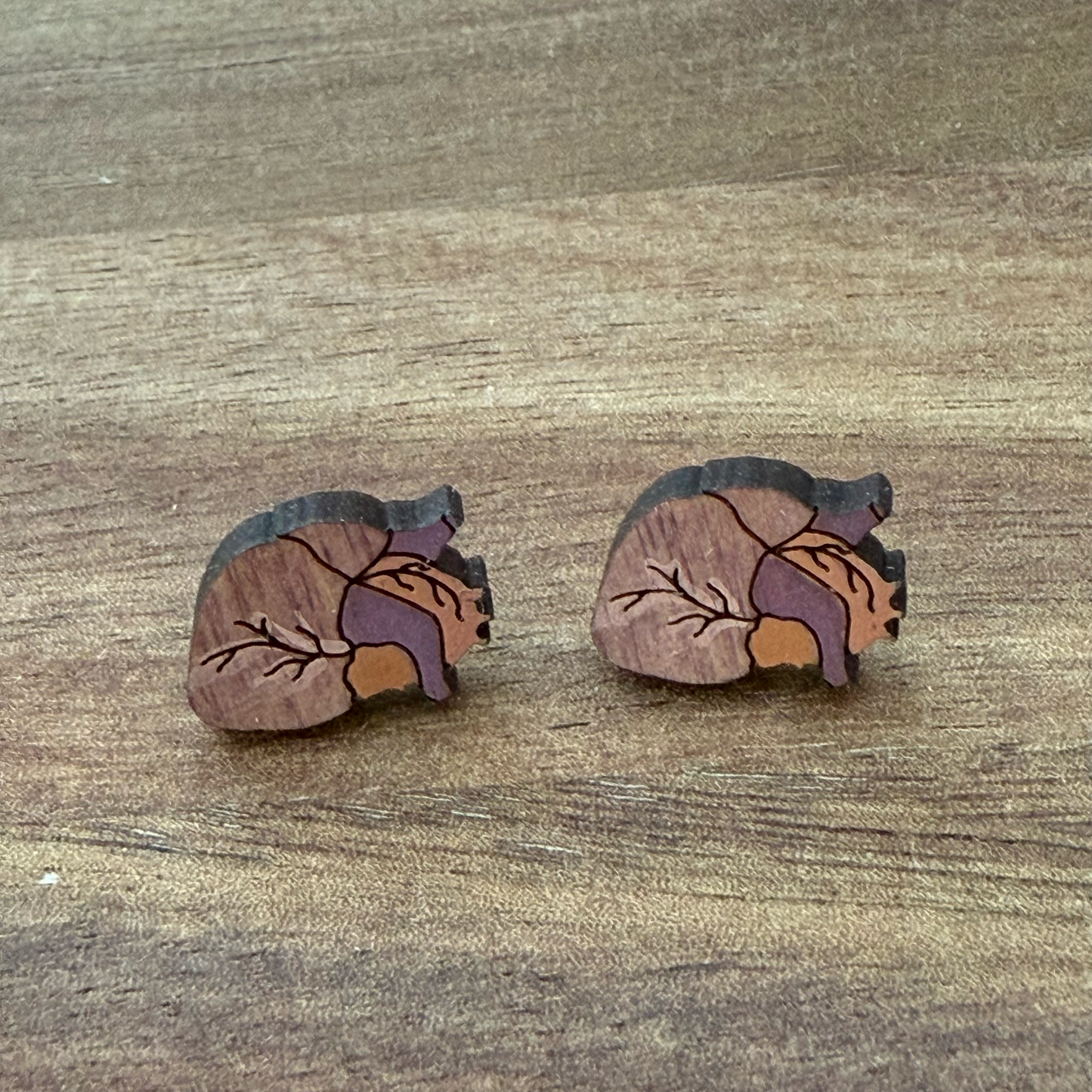 Heart (anatomical) Stud Earrings