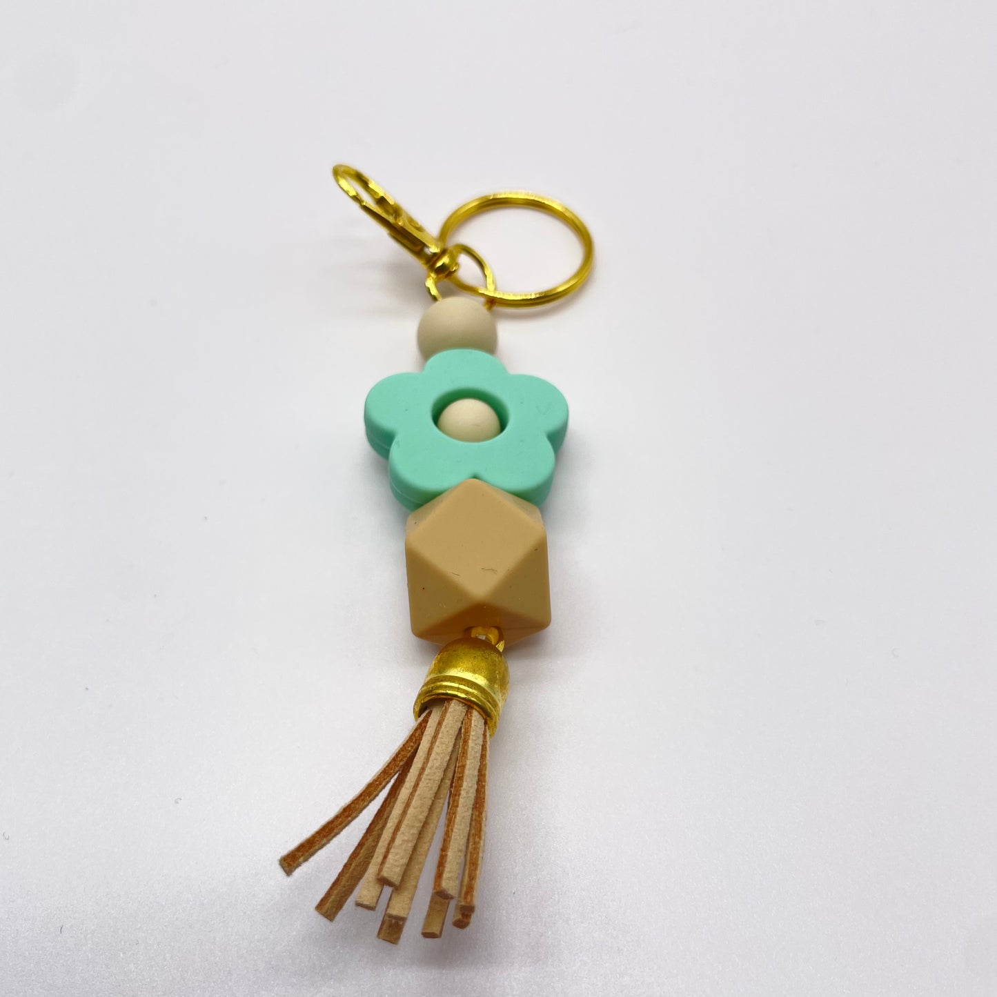 Flower Silicone Bead Zipper Pull