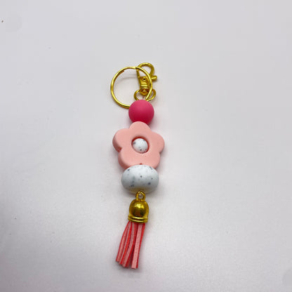 Flower Silicone Bead Zipper Pull