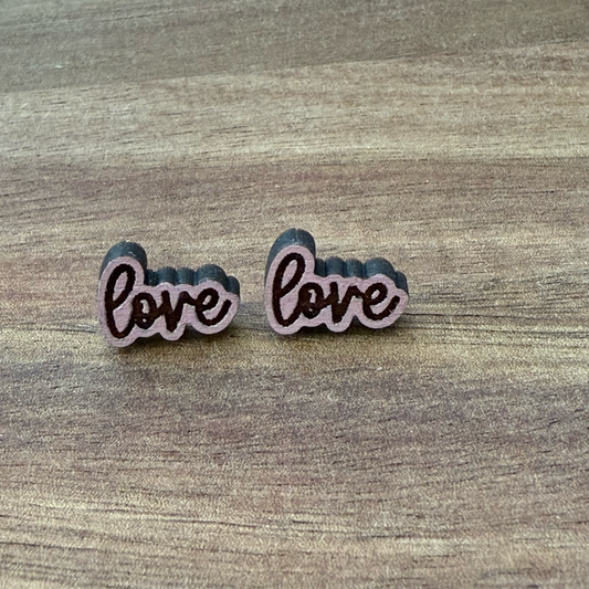 "Love" Earrings