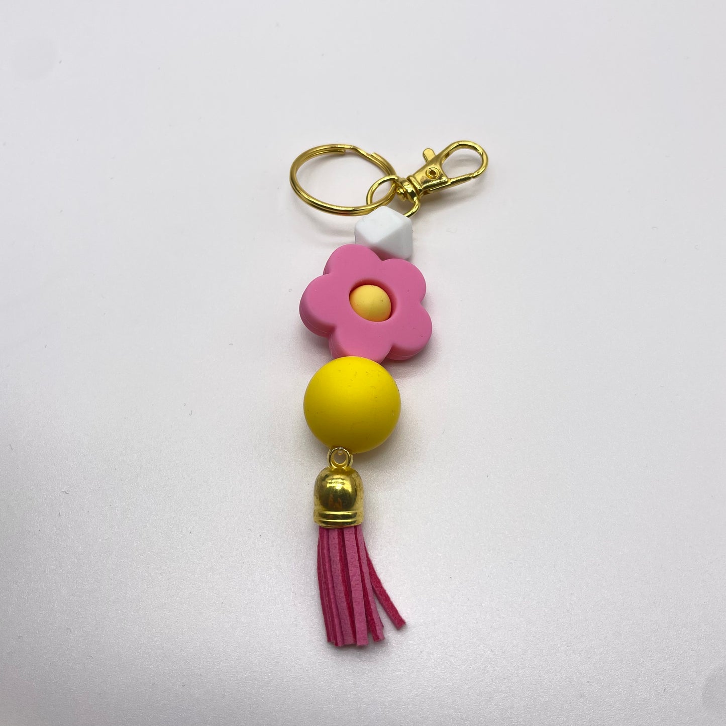 Flower Silicone Bead Zipper Pull