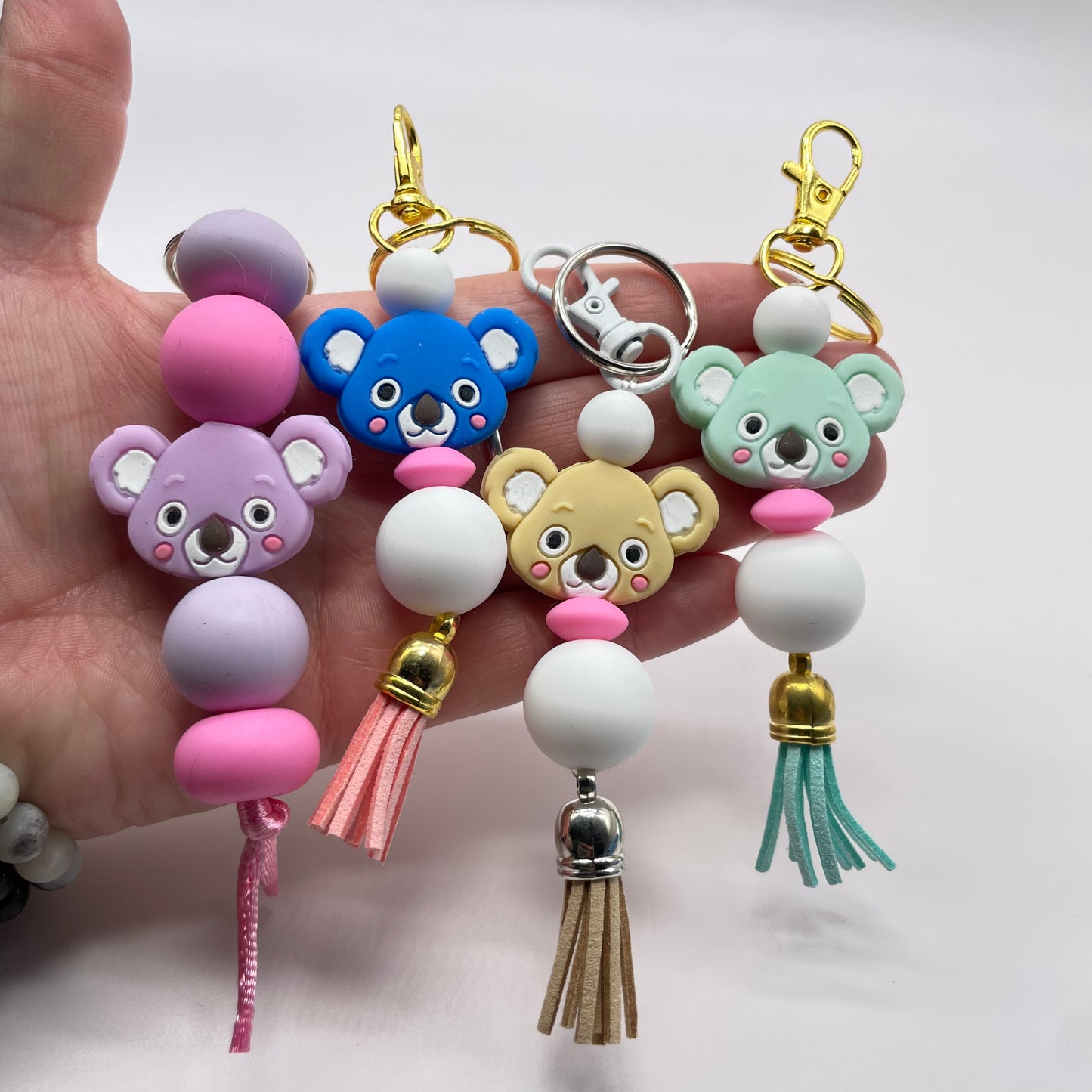 Koala Silicone Bead Zipper Pull