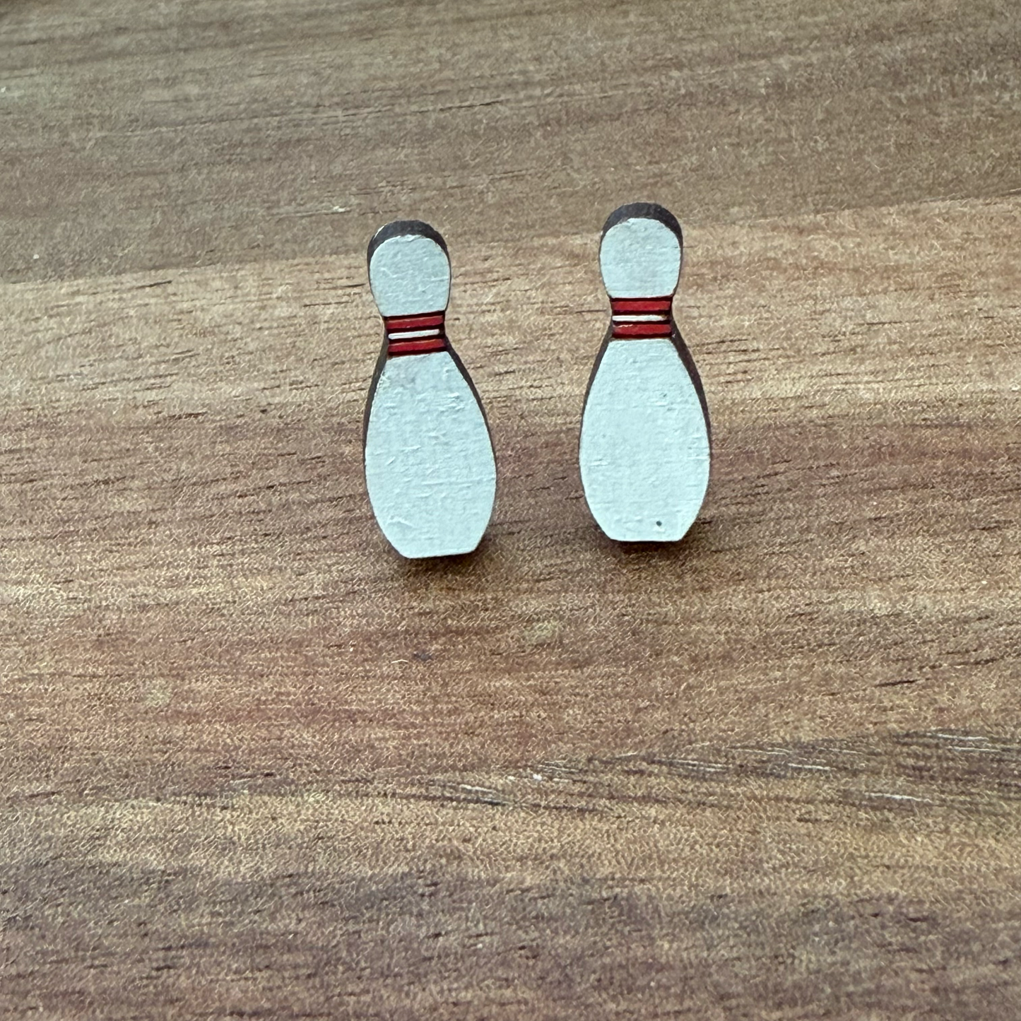 Bowling Pin Stud Earrings