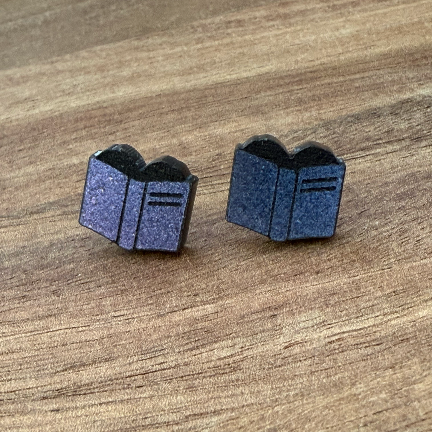 Book Acrylic Stud Earrings