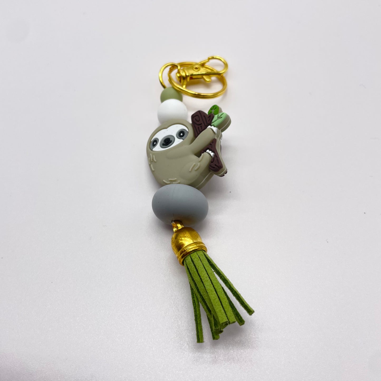 Sloth Silicone Bead Zipper Pull