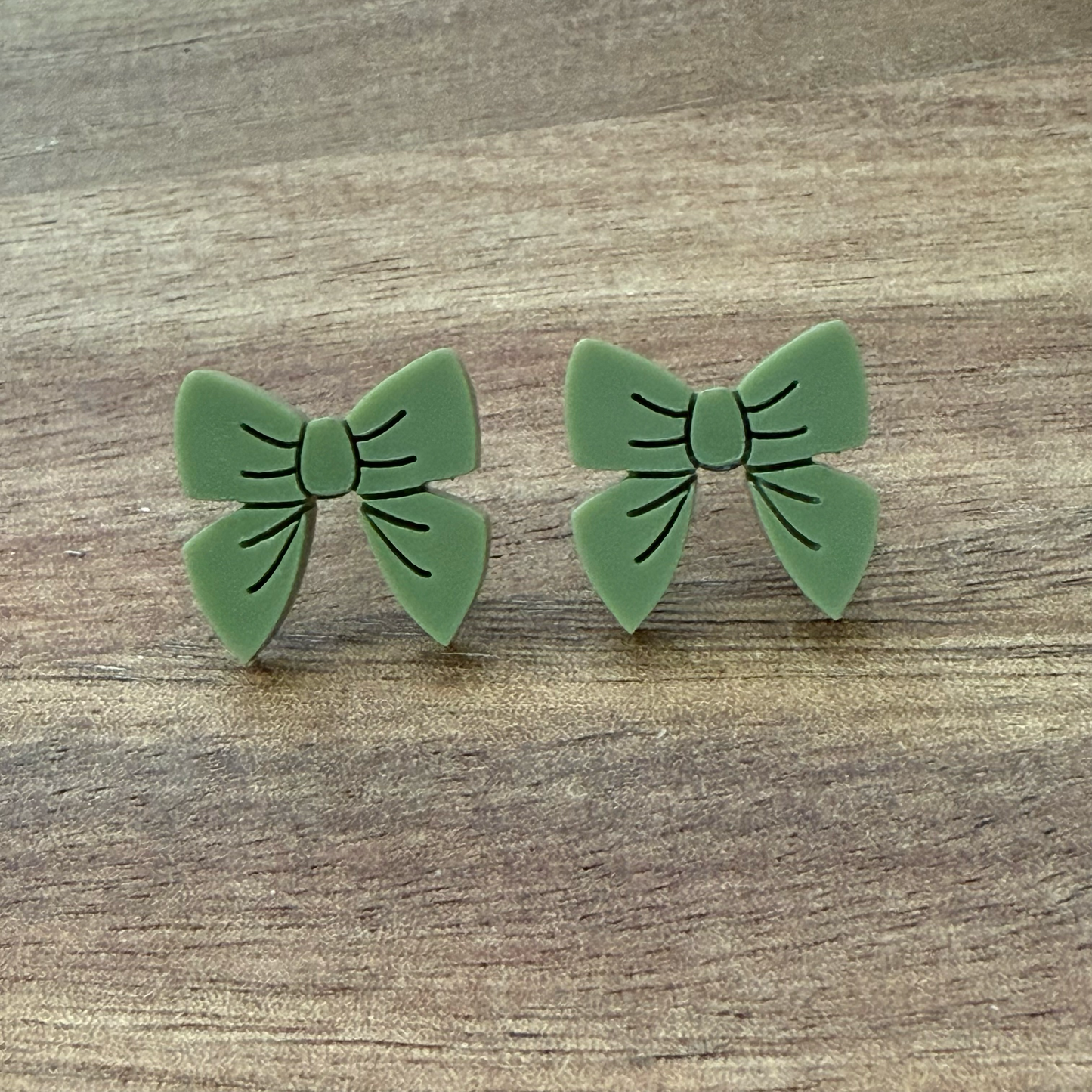 Bow Acrylic Stud Earrings