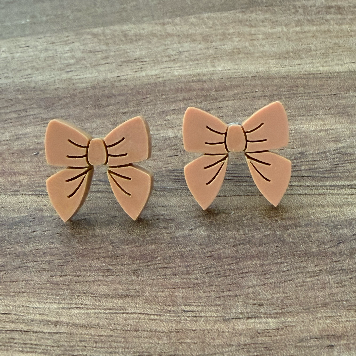 Bow Acrylic Stud Earrings