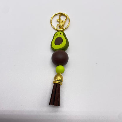 Avocado Silicone Bead Zipper Pull