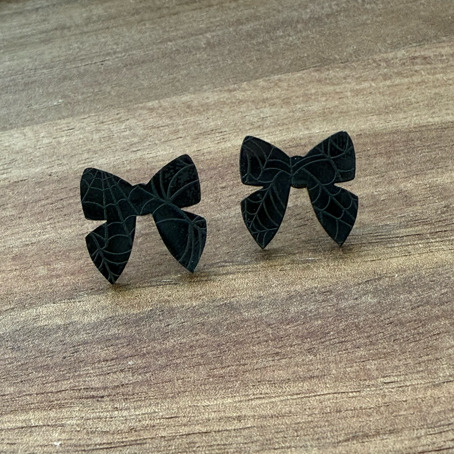 Bow Acrylic Stud Earrings