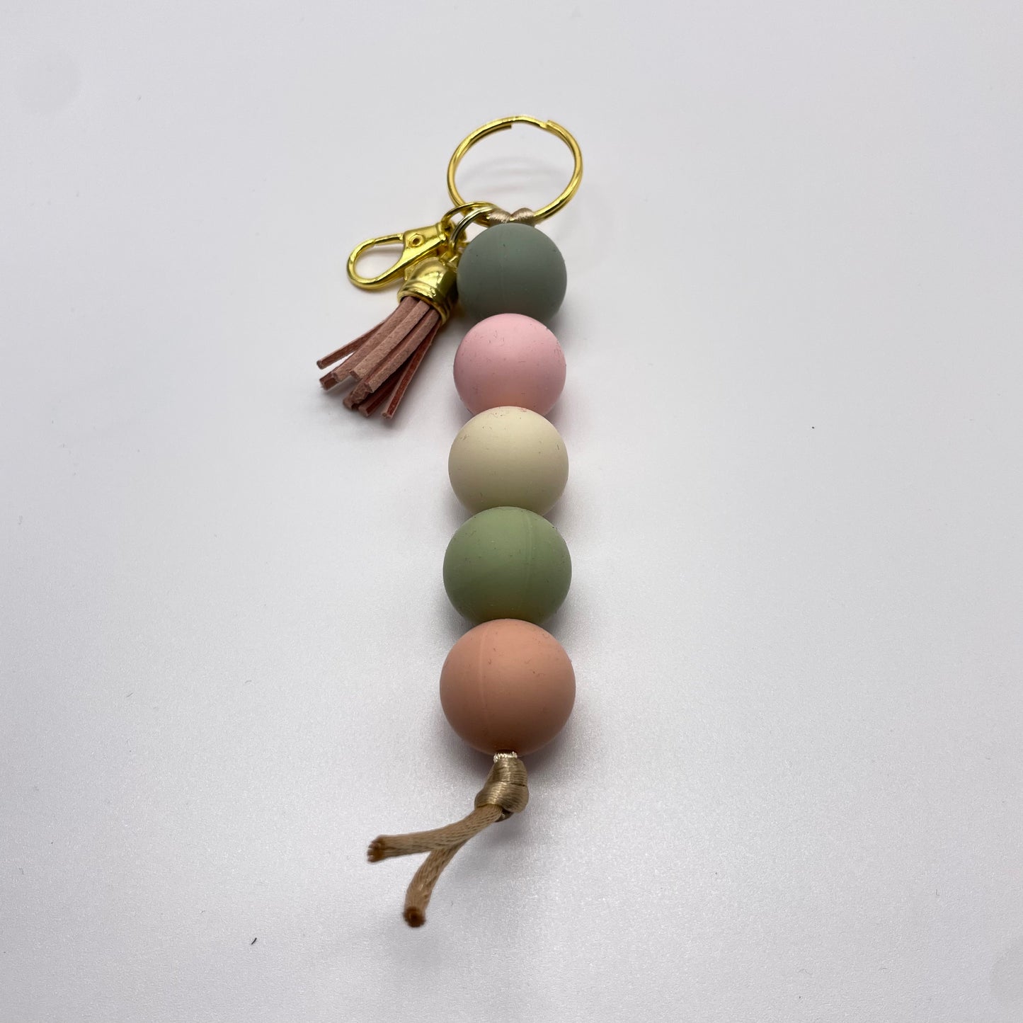 Round Silicone Bead Keychain