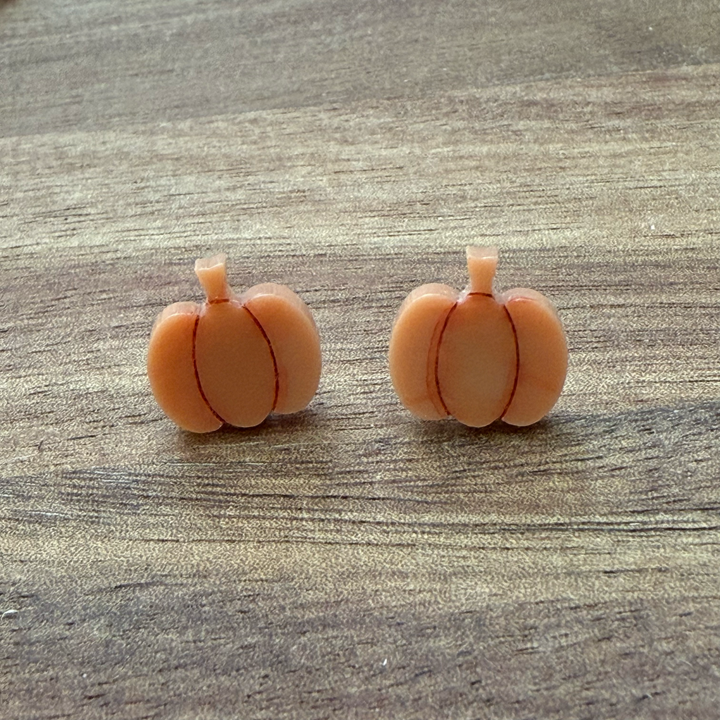 Pumpkin Acrylic Stud Earrings