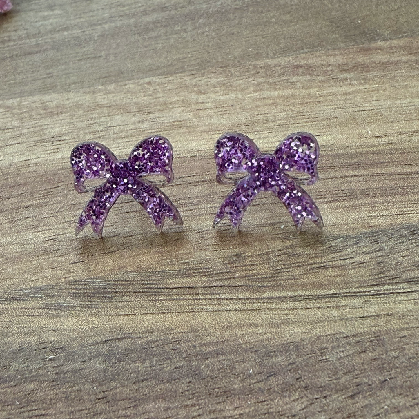 Bow Acrylic Stud Earrings