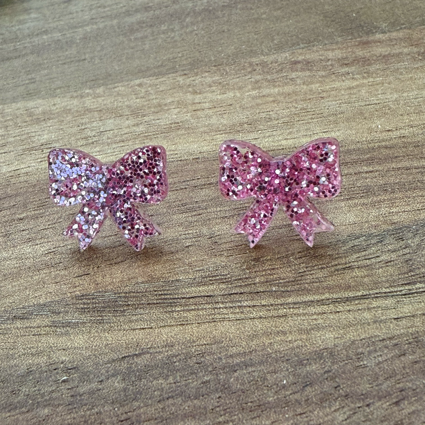 Bow Acrylic Stud Earrings