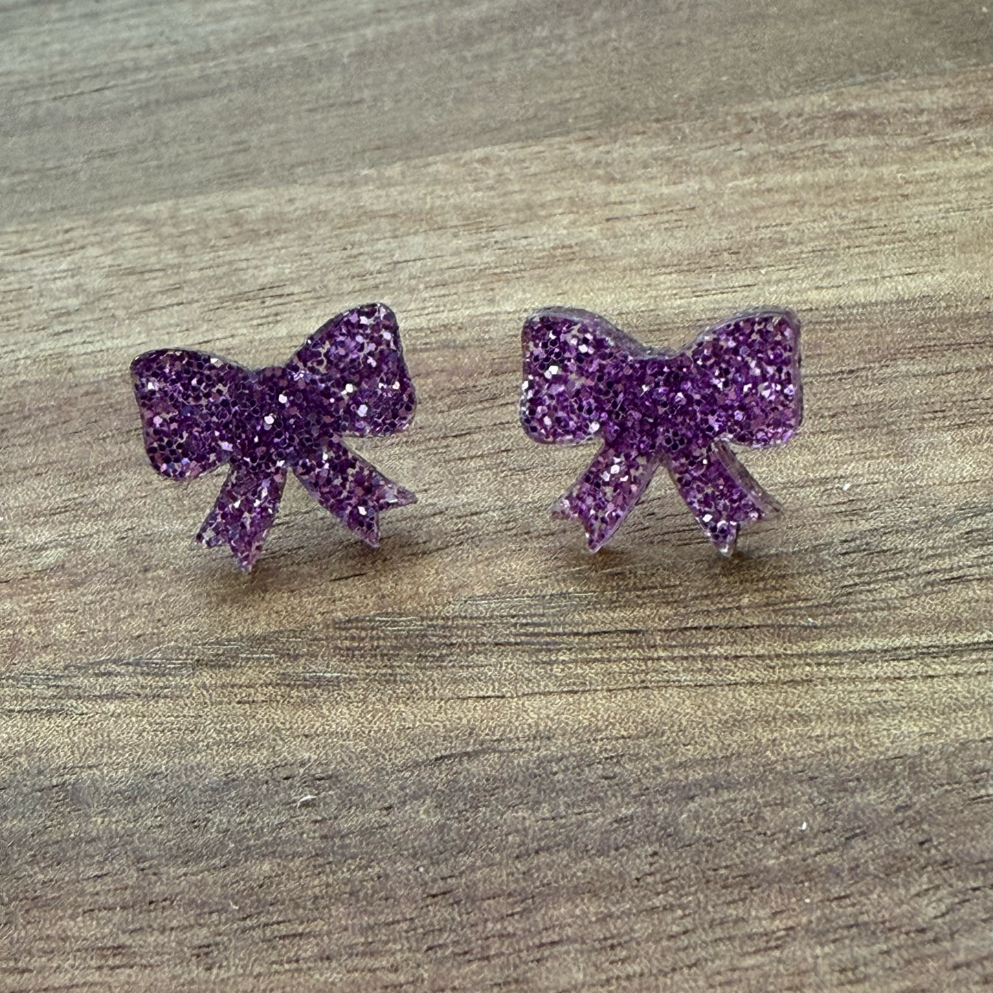 Bow Acrylic Stud Earrings