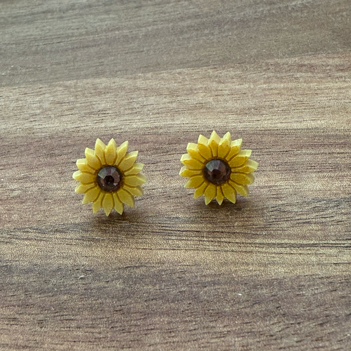 Sunflower Acrylic Stud Earrings