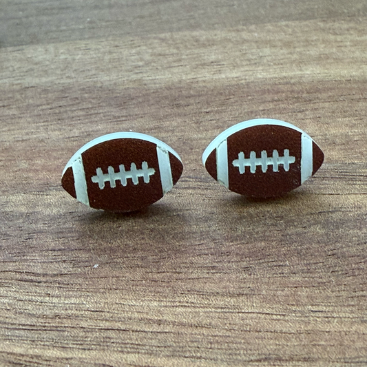 Football Stud Earrings