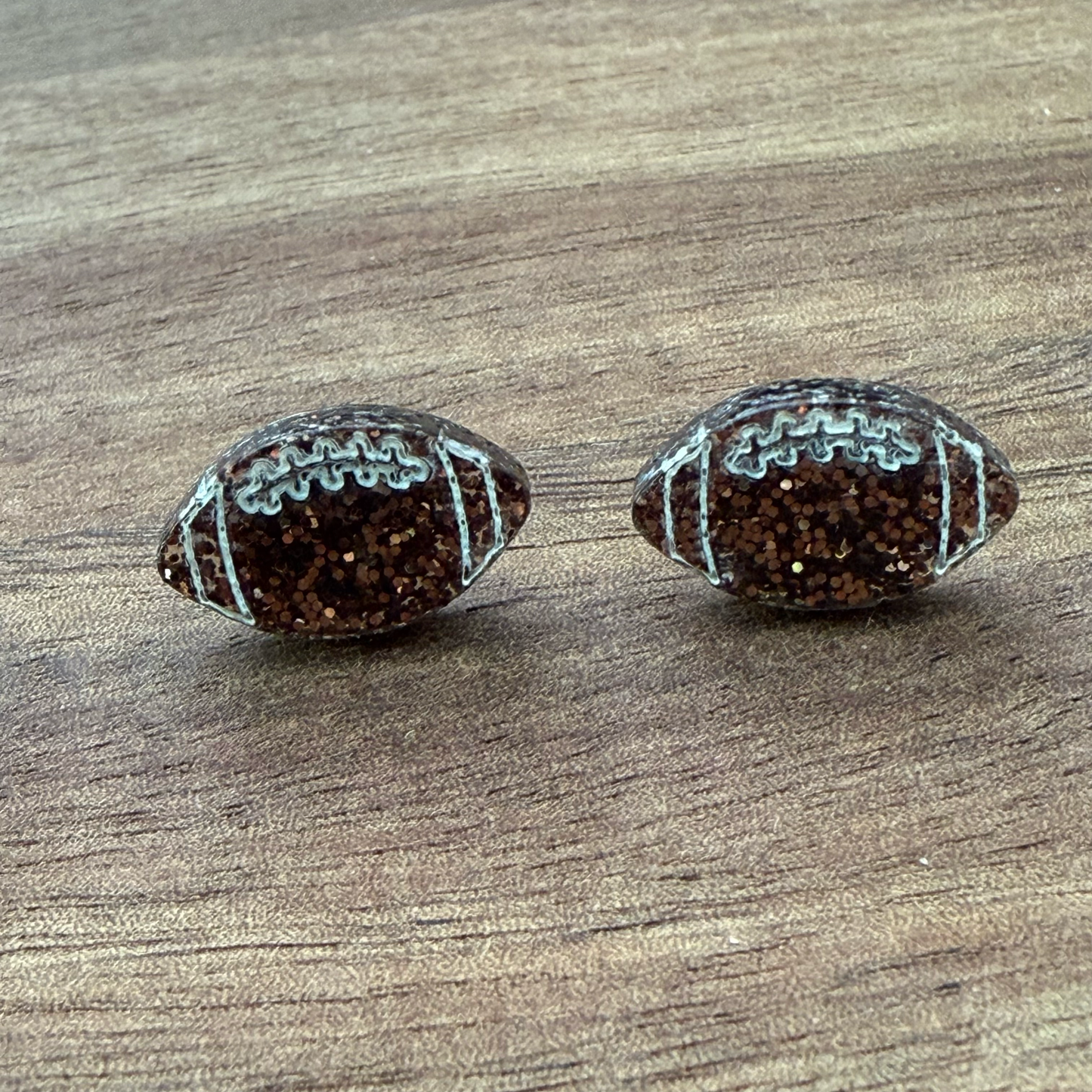 Football Stud Earrings