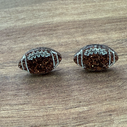 Football Stud Earrings