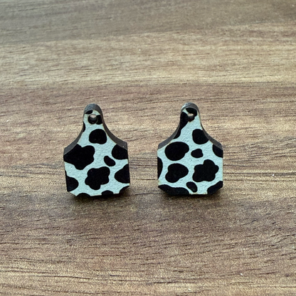 Cattle Tag Stud Earrings