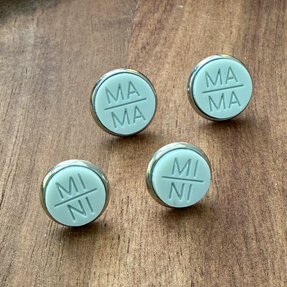 Mama and Mini Acrylic Stud Earrings