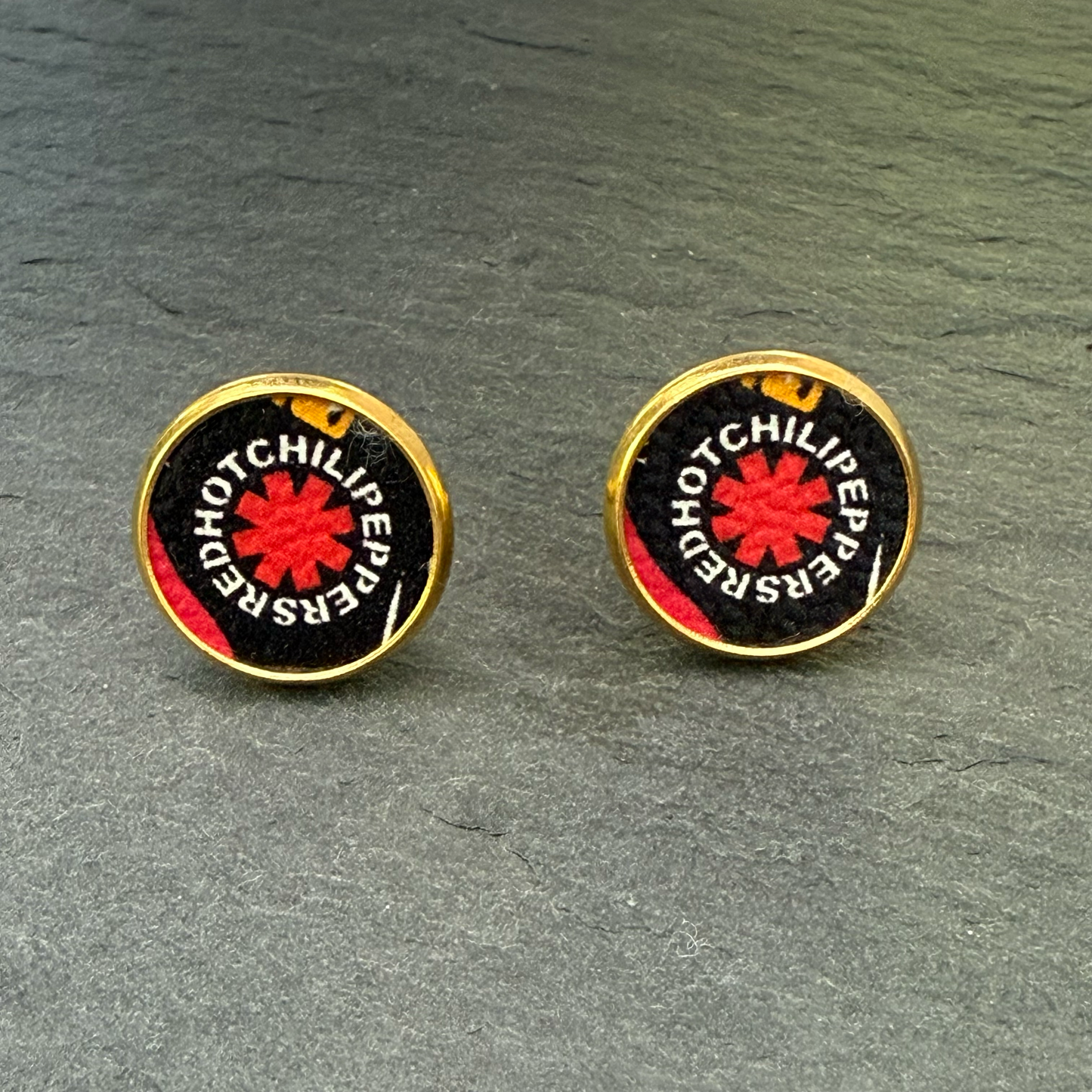 Red Hot Chili Peppers Circle Stud Earrings