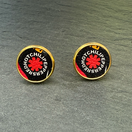 Red Hot Chili Peppers Circle Stud Earrings