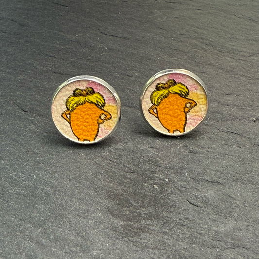 Lorax Circle Stud Earrings