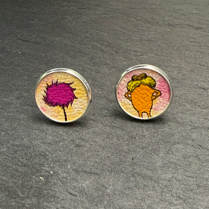 Lorax Circle Stud Earrings