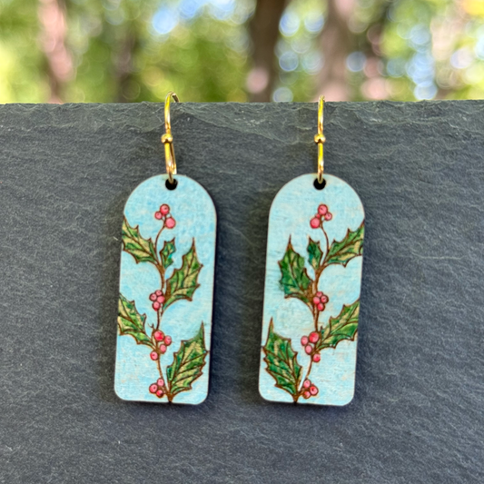 Holly Arch Drop Dangle Earrings