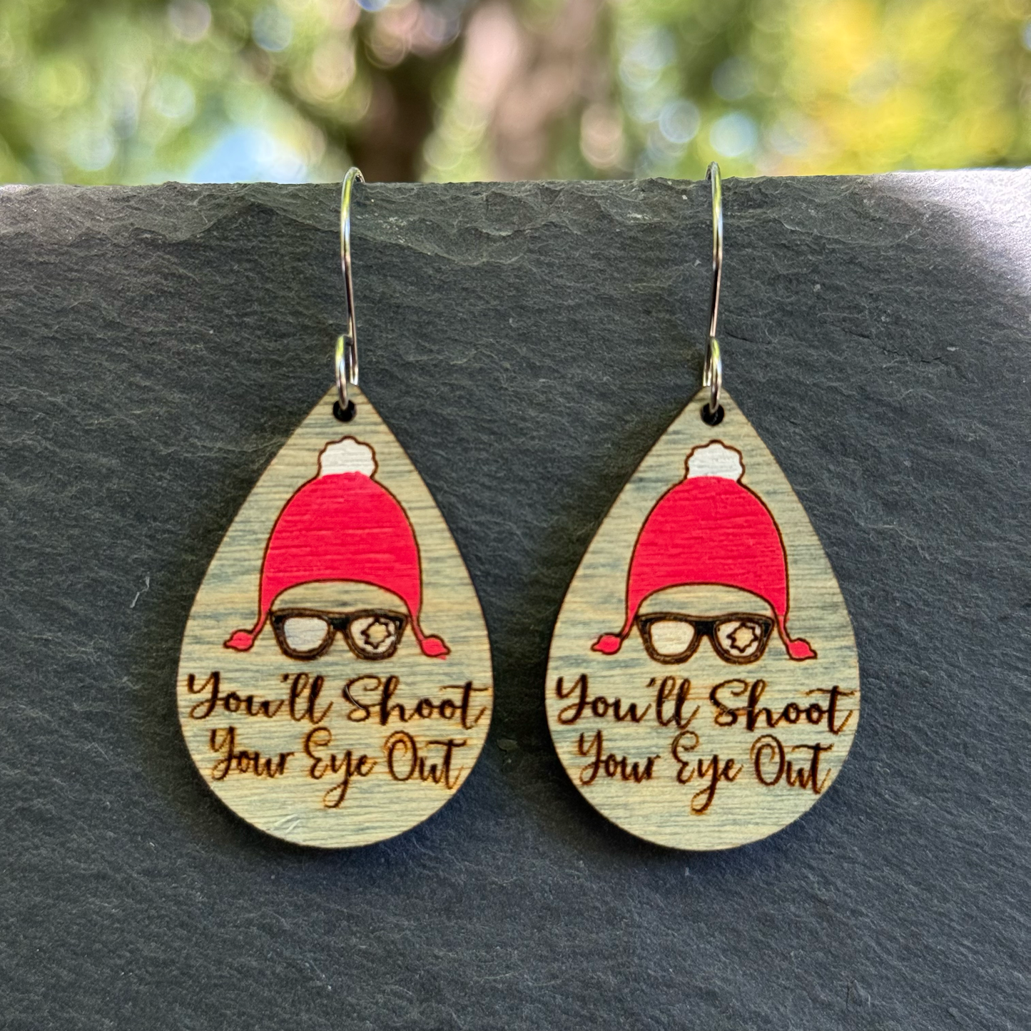 You'll Shoot Your Eye Out Drop Dangle Earrings