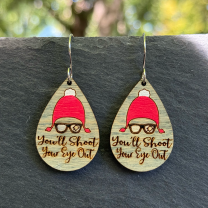 You'll Shoot Your Eye Out Drop Dangle Earrings