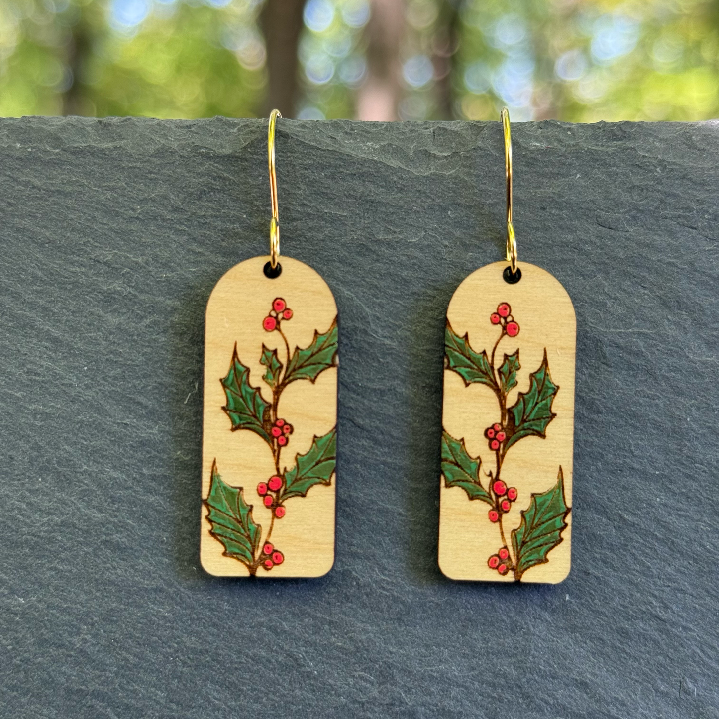 Holly Arch Drop Dangle Earrings