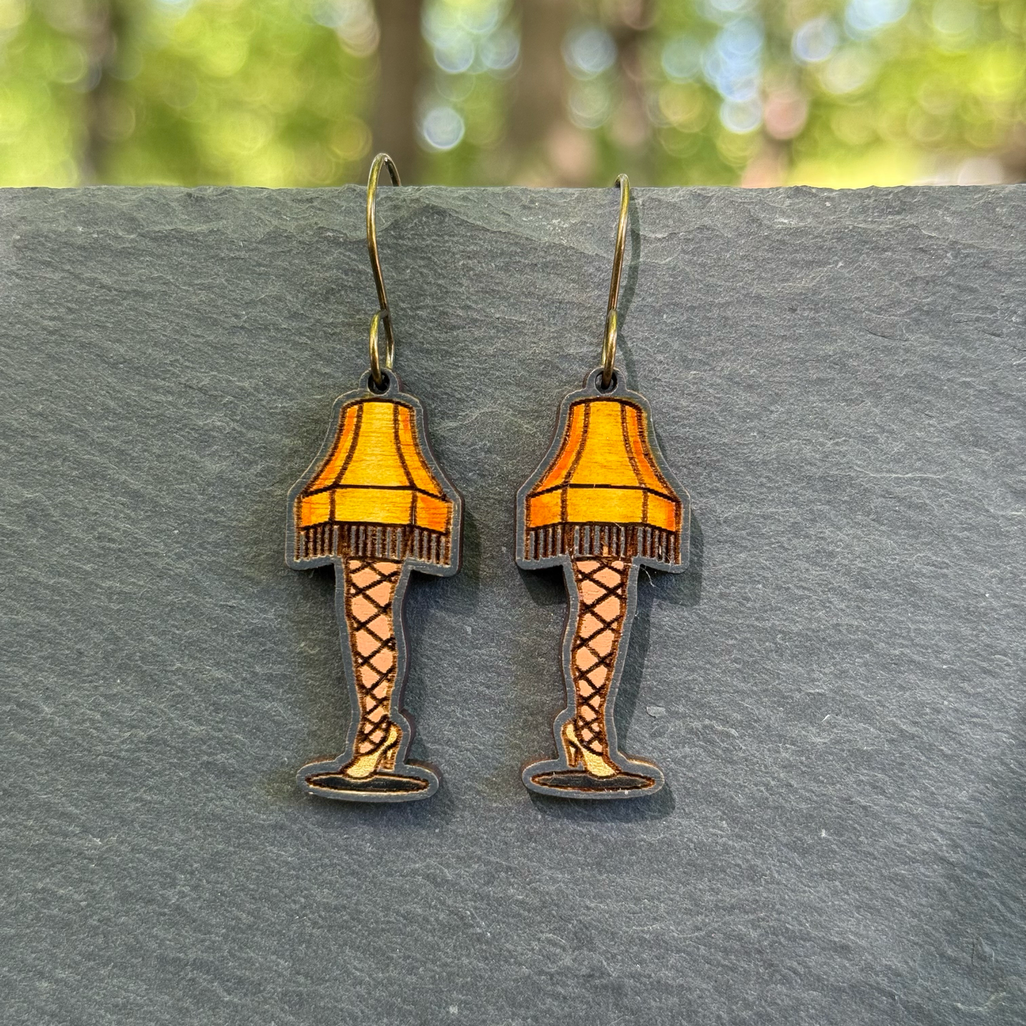Leg Lamp Drop Dangle Earrings