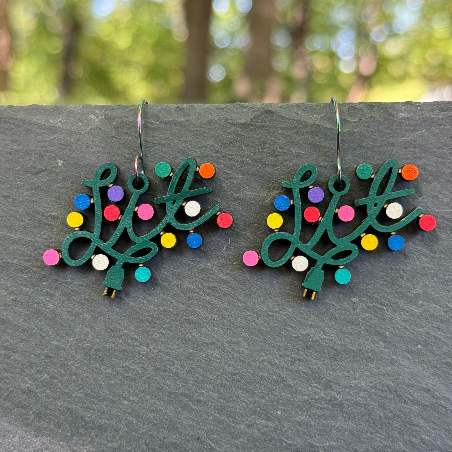 Christmas Light Tangles Drop Dangle Earrings