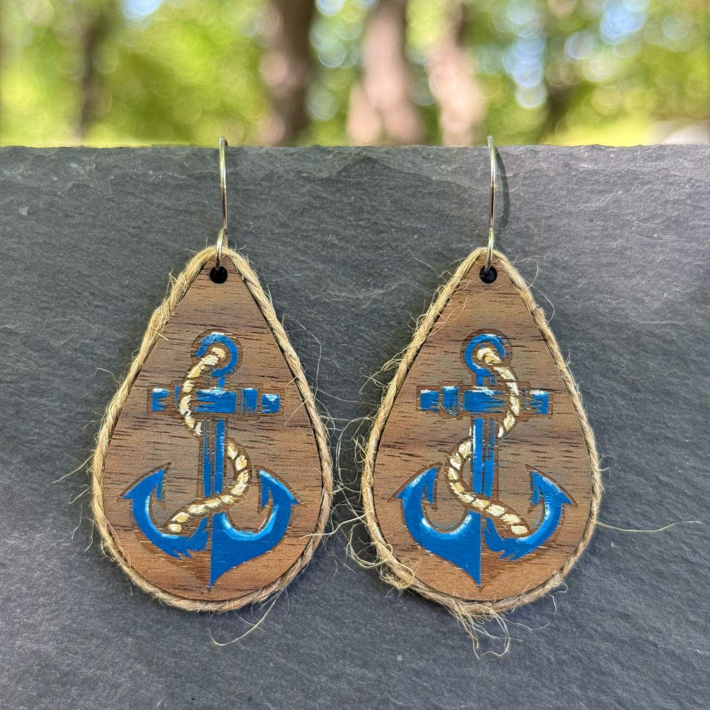 Anchor Drop Dangle Earrings
