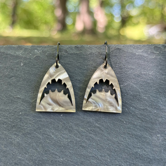 Shark Acrylic Drop Dangle Earrings