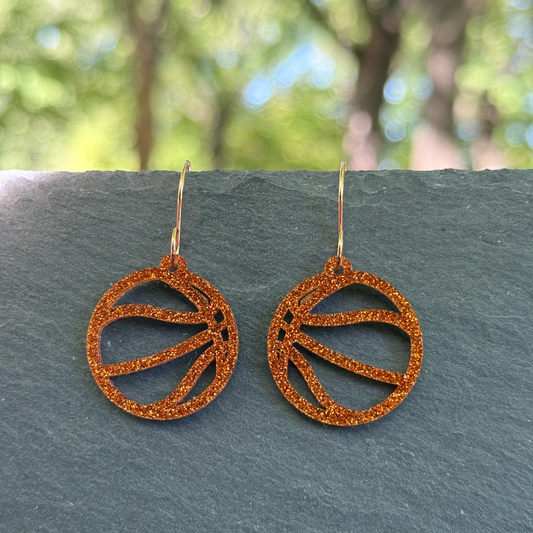 Acrylic Basketball Drop Dangle Earrings