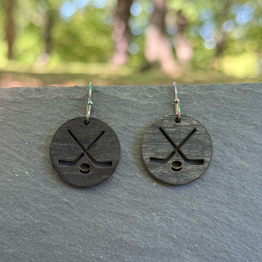 Hockey Drop Dangle Earrings