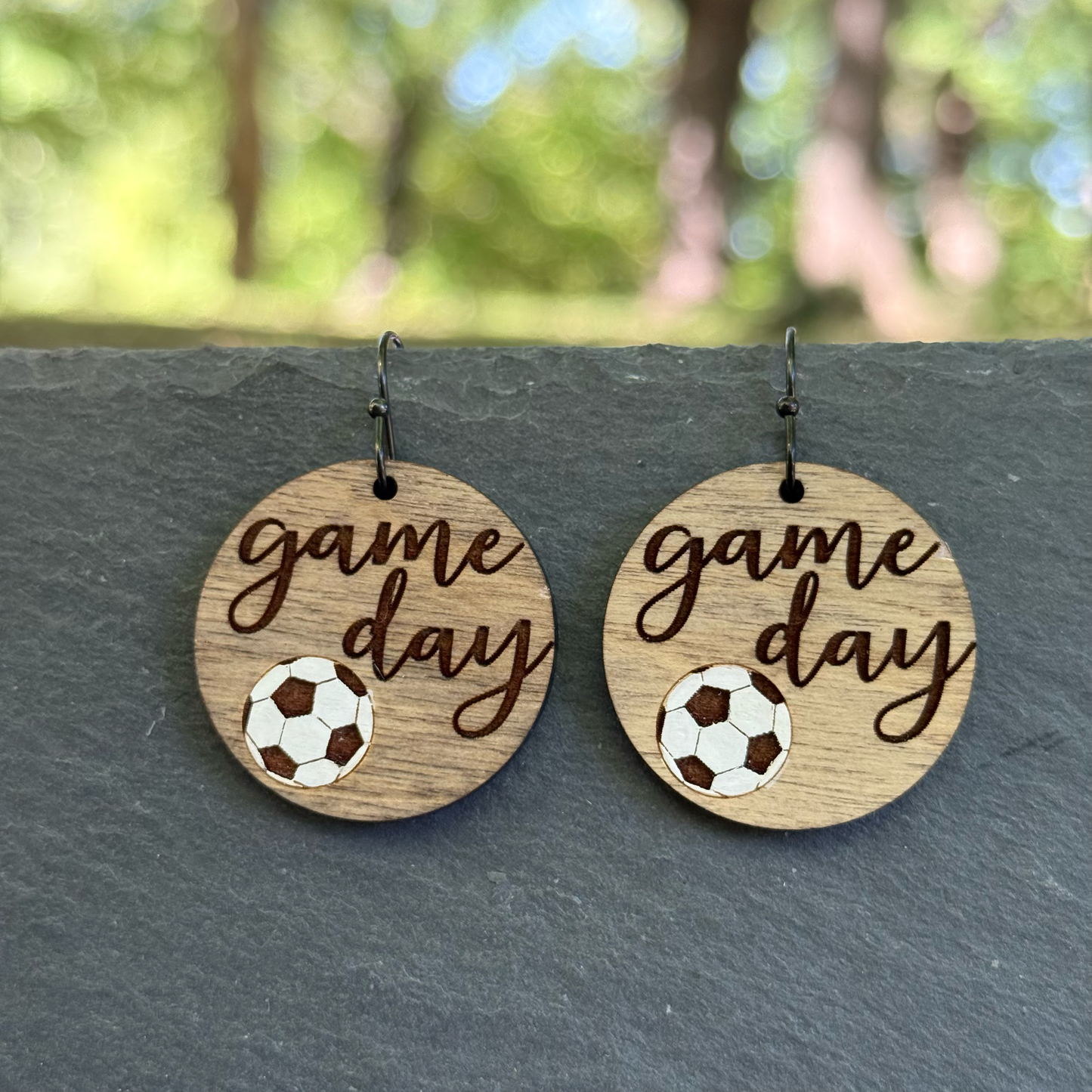 Soccer Game Day Drop Dangle Earrings
