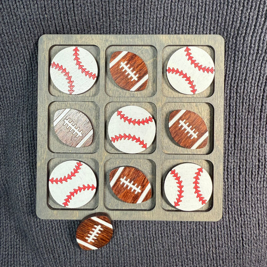 Football + Baseball Tic Tac Toe Game