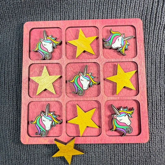 Stars and Unicorns Tic Tac Toe Game