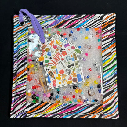 Rainbow Zebra Adult Themed iSpy Bag