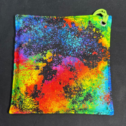 Paint Splatter on Black Adult Themed iSpy Bag