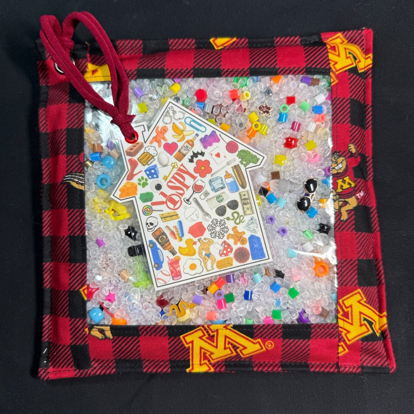 MN Gopher Plaid Adult Themed iSpy Bag