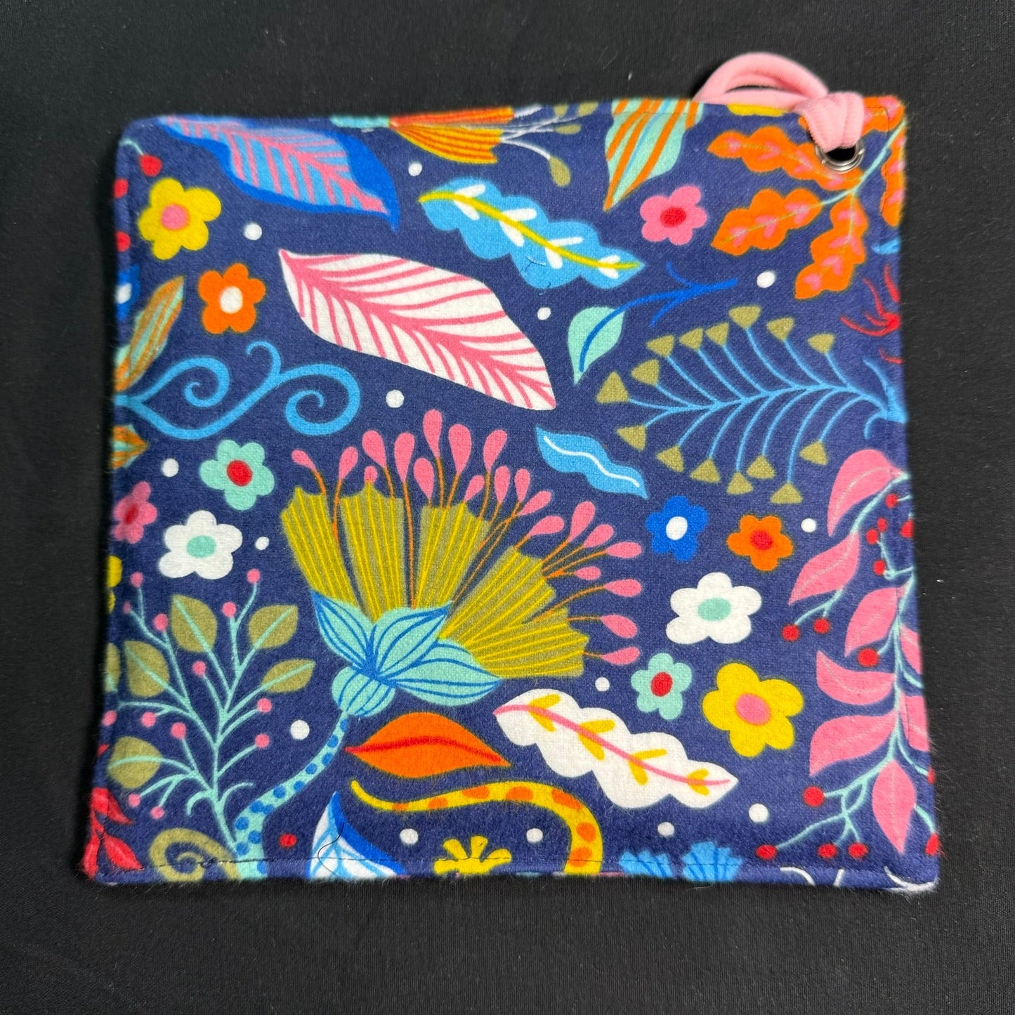 Floral on Blue Micro Mini iSpy Bag