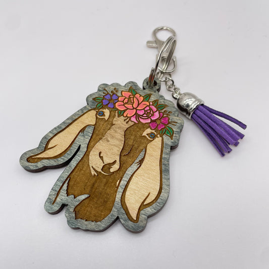 Goat Wood Keychain