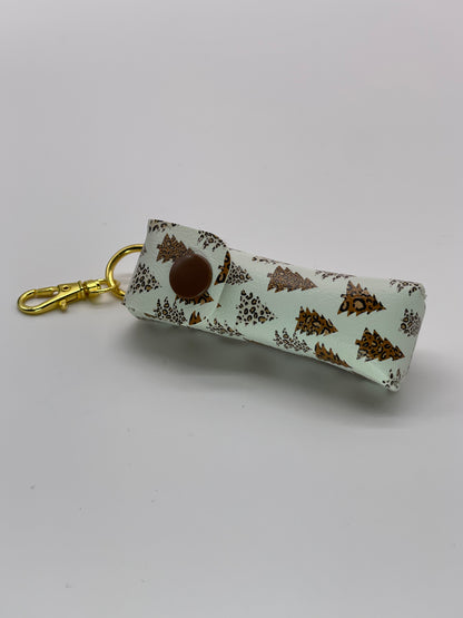 Leopard Trees Lippie Keychain