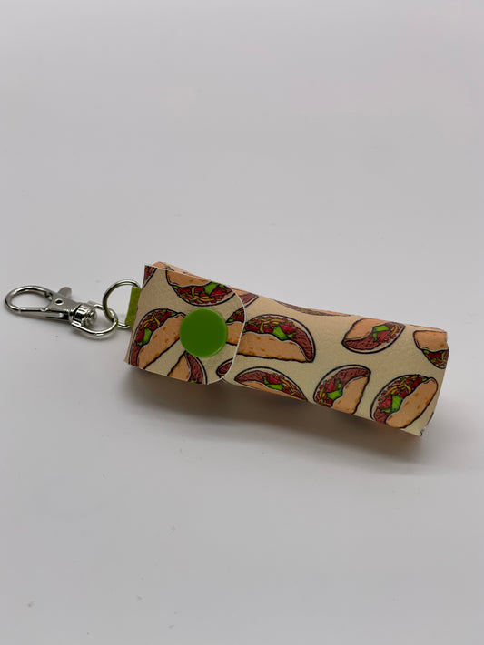 Lettuce TACO bout it Lippie Keychain