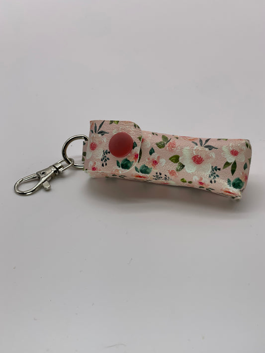 Petals On Pink Lippie Keychain